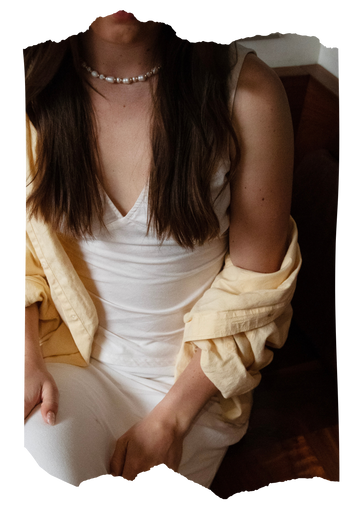 Golden Pearl Necklace